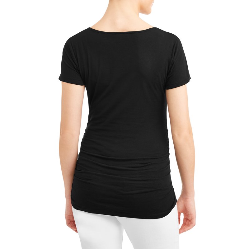 Oh Mamma Maternity Women's Scoop Neck T-Shirt (Womens & Womens Plus)