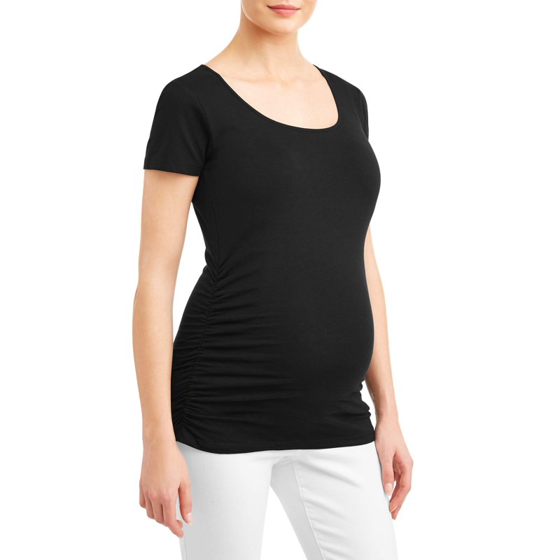 Oh Mamma Maternity Women's Scoop Neck T-Shirt (Womens & Womens Plus)