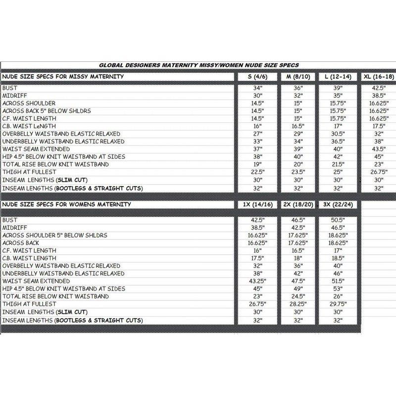 Oh Mamma Maternity Women's Skinny Jeans With Demi Or Full Panel (Women's & Women's Plus)