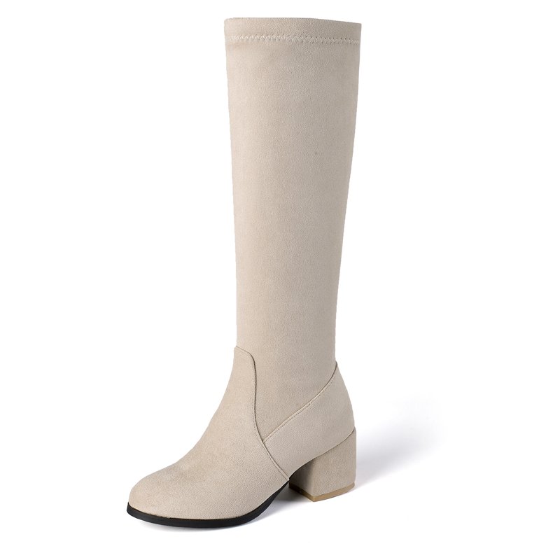 OKBOP Women's Middle Mid Calf Boots-Vintage Dress Shoes For Women Winter Warm Work Snow Boots For Women Waterproof Insulated Zipper Christmas Womens Boots Clearance