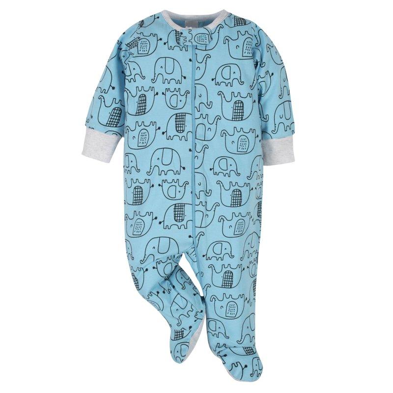 Onesies Brand Gender Neutral Sleep 'n Plays Footed Pajamas 4-Pack Sizes Newborn - 6/9 Months