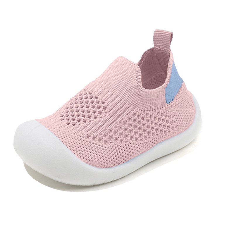 OSOLU Baby Shoes Boys Girls Breathable Non-Slip Walking Sock Shoes First Walking Shoes With Soft Rubber Sole Toddler Slipper Sneaker Newborn Cozy Footwear 18-24 Months