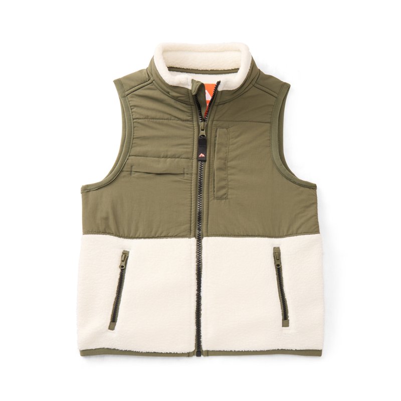 Ozark Trail Boys Mixed Media Fleece Vest Sizes 4-18
