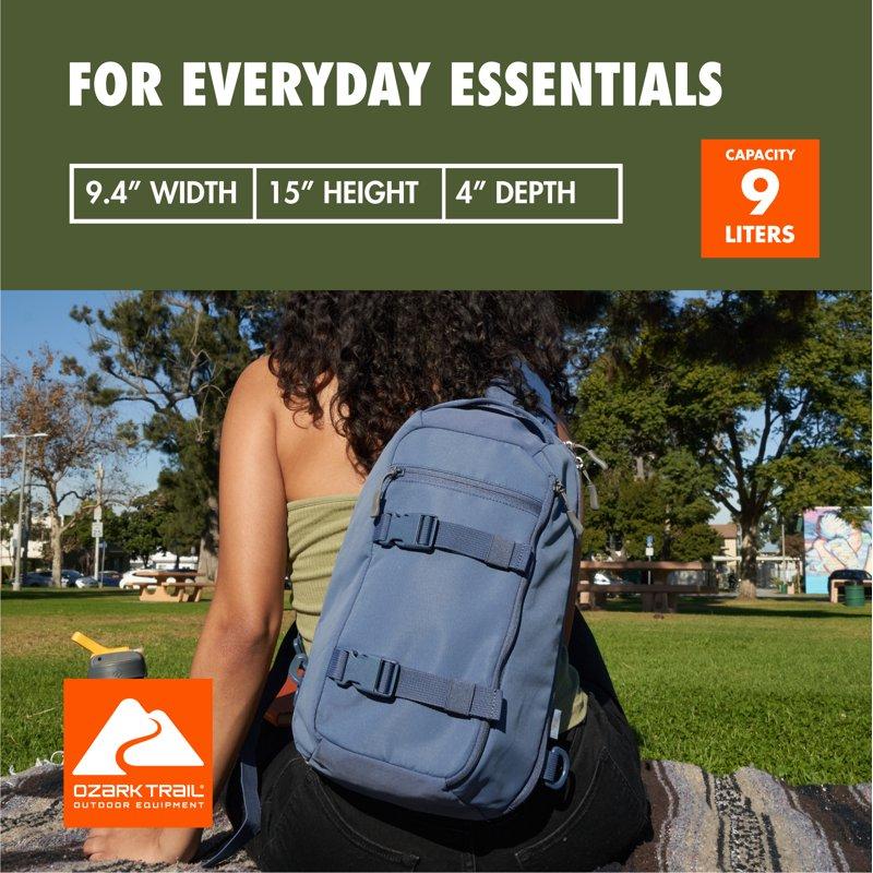 Ozark Trail Sling Pack 9 L Blue Indigo Polyester Messenger Bag Adult Teen New Unisex