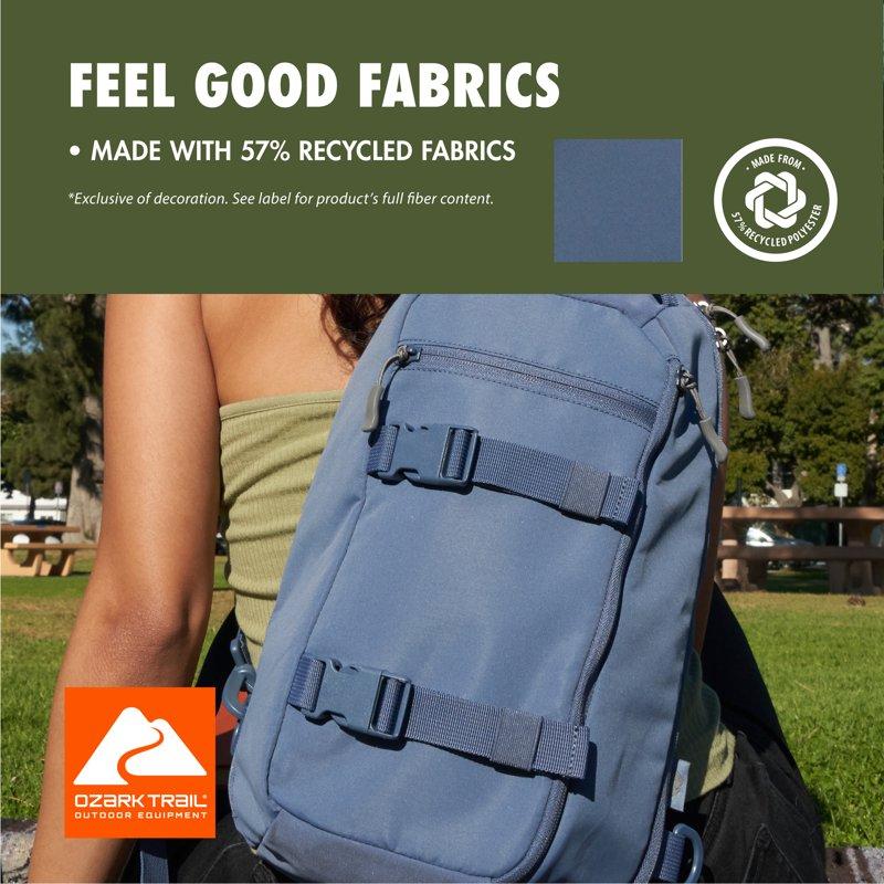 Ozark Trail Sling Pack 9 L Blue Indigo Polyester Messenger Bag Adult Teen New Unisex