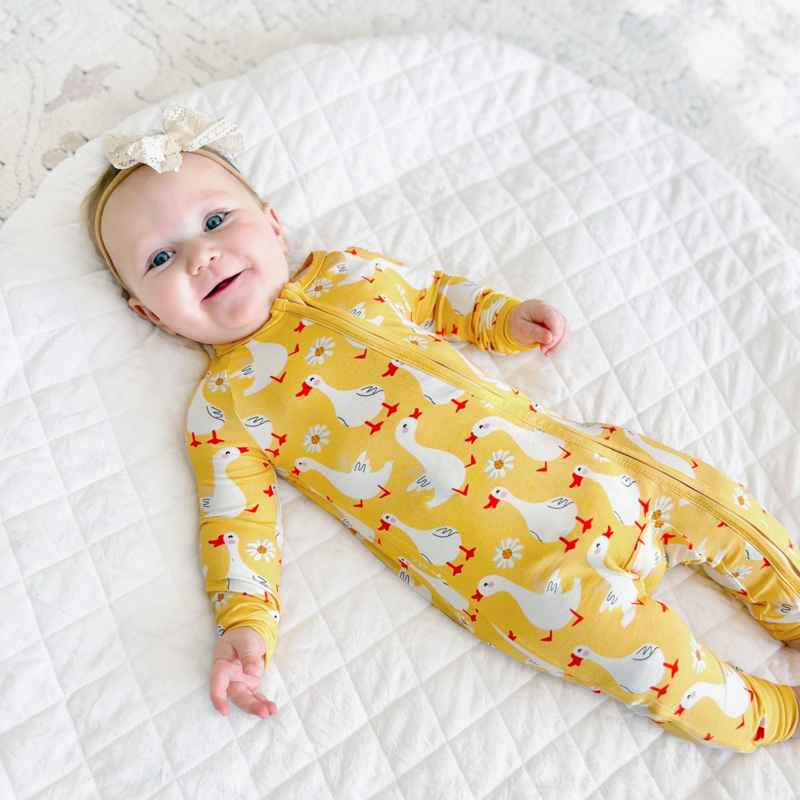 PatPat Baby Clothes Bamboo Viscose Zip Pajamas Snug Fit Newborn Infant Girls Boys Baby Gifts 0-3 Months