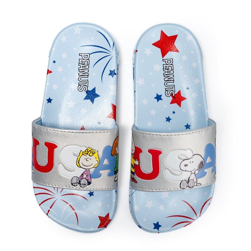 Peanuts Americana Family Slide Sandal - Women's & Girl's