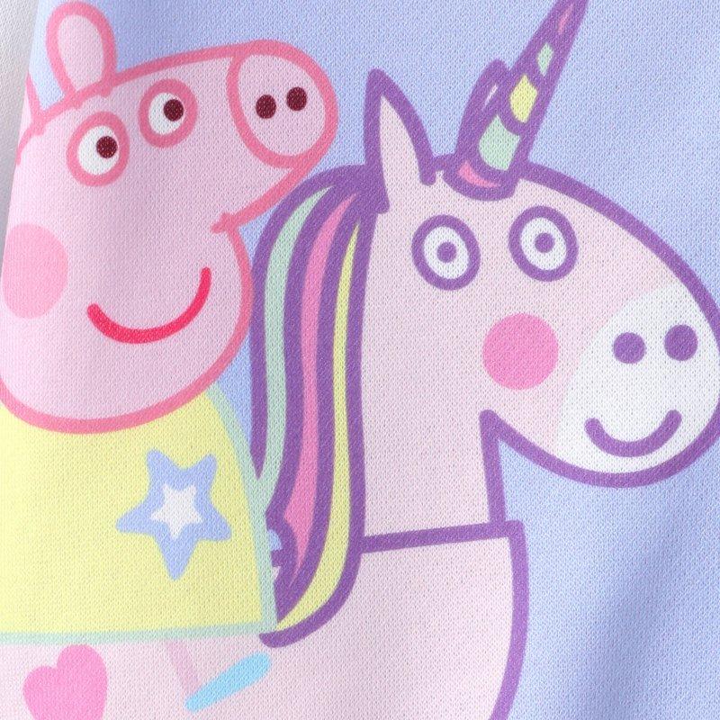 Peppa Pig Girls Bomber Jacket Colorblock Varsity Lightweight Sweatshirts Gift Fall Spring Size 2T