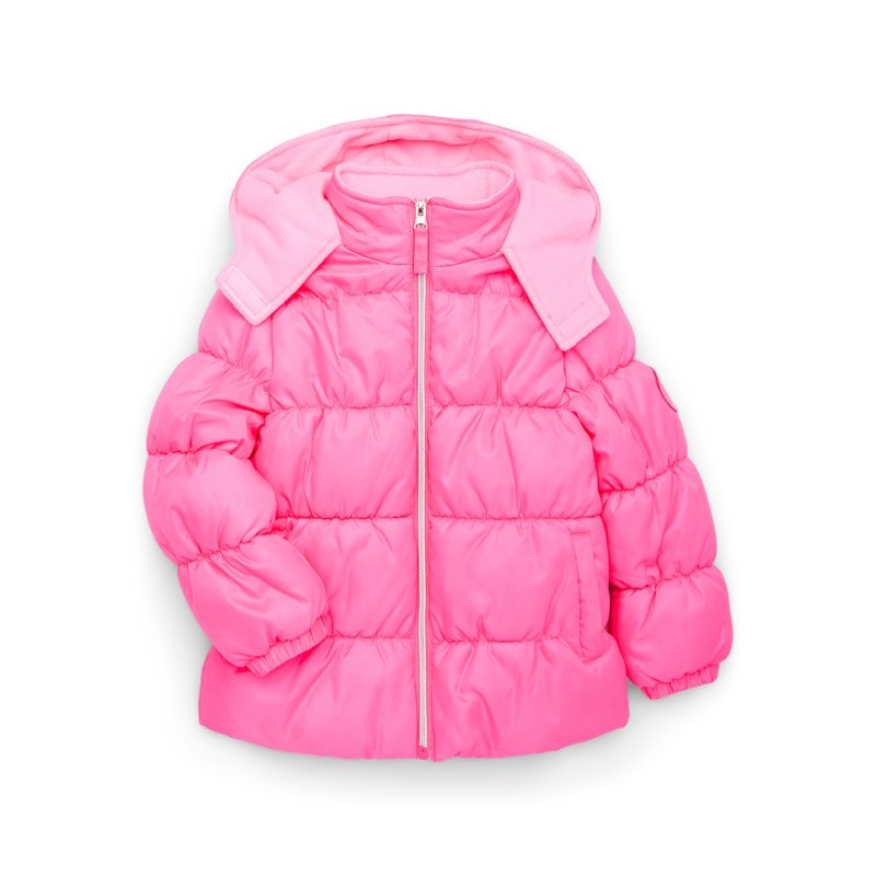 Pink Platinum Girls Hooded Ripstop Winter Puffer Coat Sizes 4-16
