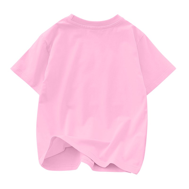 Piuwrlz T-Shirt Boy And Girls Short Sleeve Printed Top Pink Size 3 Years