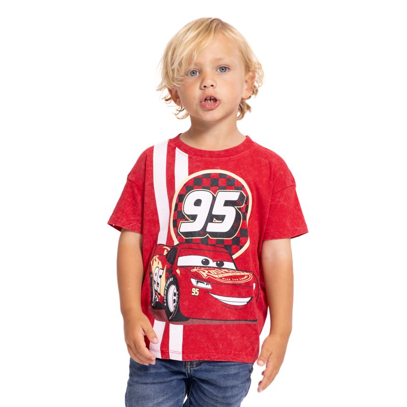 Pixar Cars Toddler Boys' Graphic Tee with Short Sleeves Sizes 12M-5T