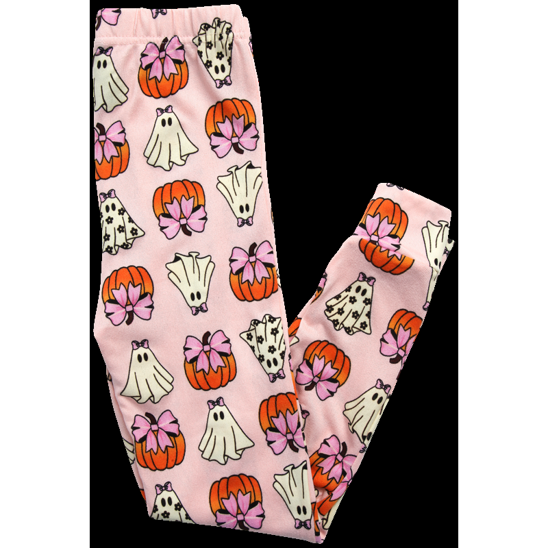 PJ’s & Pumpkins Girls Pajamas - 2 Piece Long Sleeve Halloween Pajamas And Pants Set (2T-12)