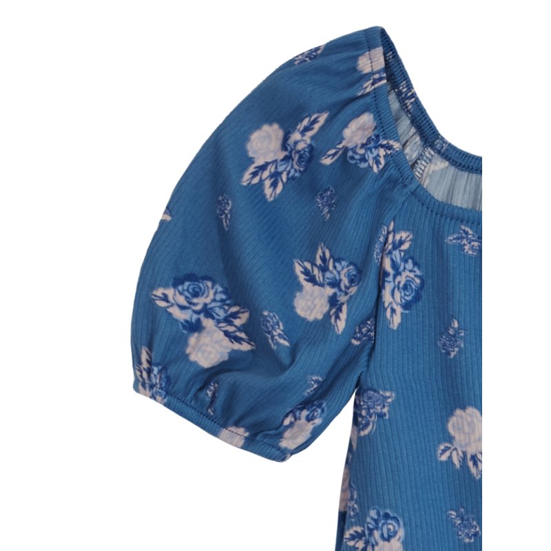 Planet Gold Tween Girls' Short Sleeve V-Waist Rib Dress Sizes 4-18