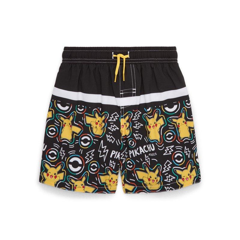 Pokémon Boys Pikachu Swim Trunks with UPF50+ Sizes 4-16