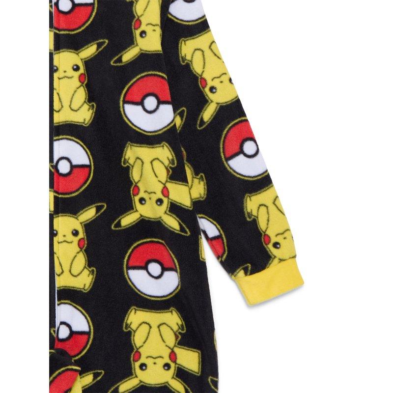 Pokemon Boys Union Suit With Hood Sizes 4-12