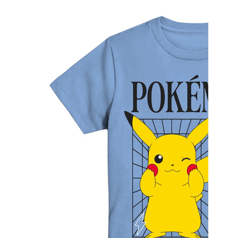 Pokemon Paldea Grid Crew Neck Short Sleeve Graphic Tee Sizes 4-18