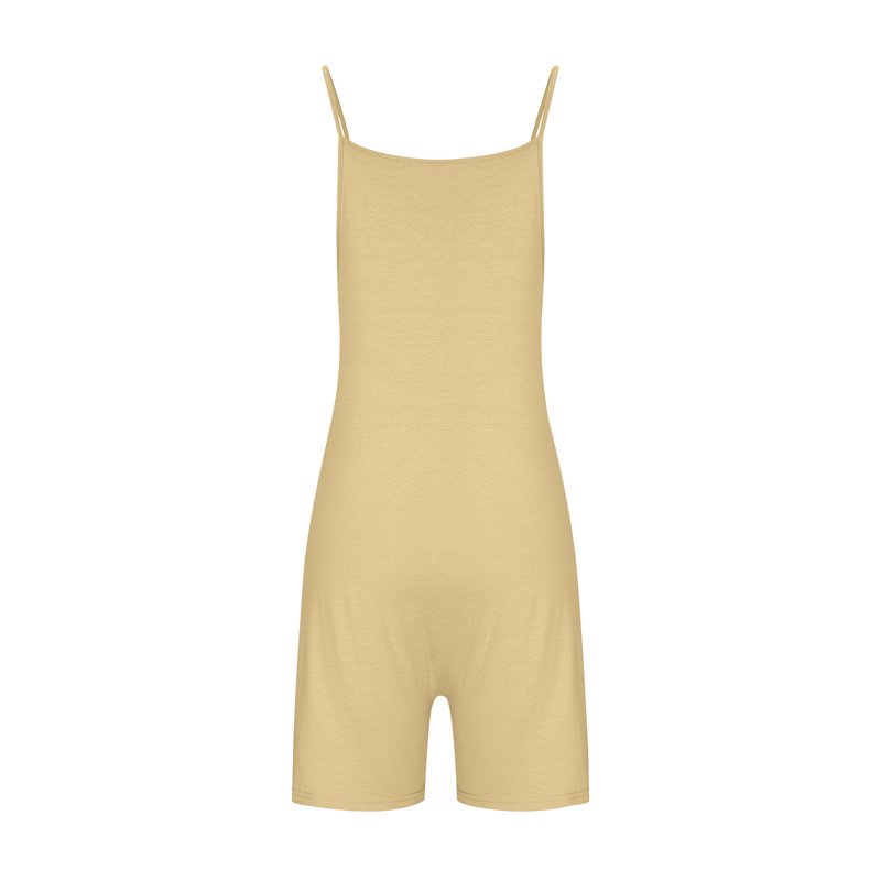 Pstuiky Jumpsuits For Women Women's Scoop Solid Neck Sleeveless Short Jumpsuit Strap Loose Adjustable Jumpsuits Stretchy Shorts Romper With Pockets