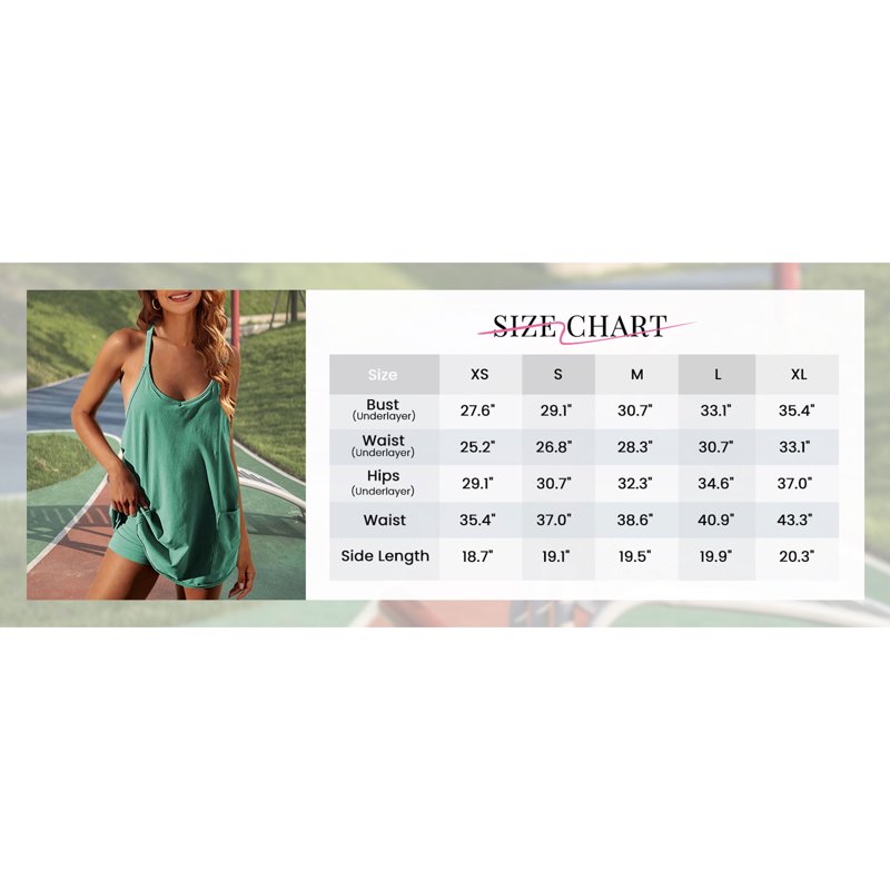 PUWEI Women's Athletic Mini Dress V Neck Sleeveless Tennis Workout Romper