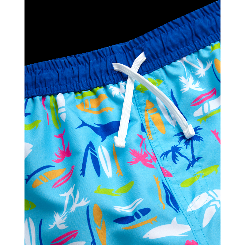 Quad Seven Boys' Swim Trunks - 2 Pack Quick Dry Board Shorts Bathing Suit (Size: 8-18)