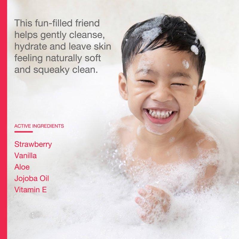 Raw Sugar Kids Bubble Bath + Body Wash - Strawberry Vanilla 12 Fl Oz