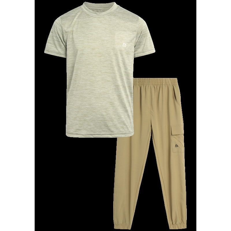 RBX Boys' Pants Set - 2 Piece T-Shirt and Cargo Jogger Pants - Casual Matching Outfit Set for Boys (4-12)