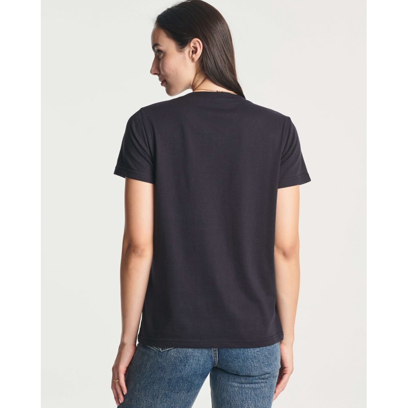 Real Essentials 4 Pack: Women's Classic-Fit Cotton Short-Sleeve V-Neck T-Shirt (Available In Plus Size)