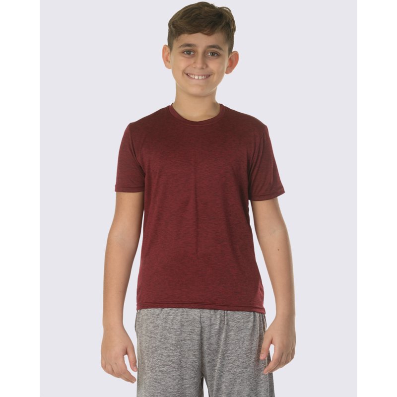 Real Essentials Boys Undershirts 5 Pack Dry-Fit Moisture Wicking Performance Undershirts Sizes S (6-7) - XL (16-18)