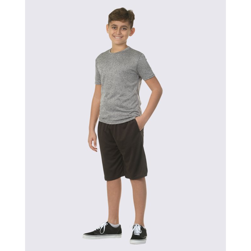 Real Essentials Boys Undershirts 5 Pack Dry-Fit Moisture Wicking Performance Undershirts Sizes S (6-7) - XL (16-18)
