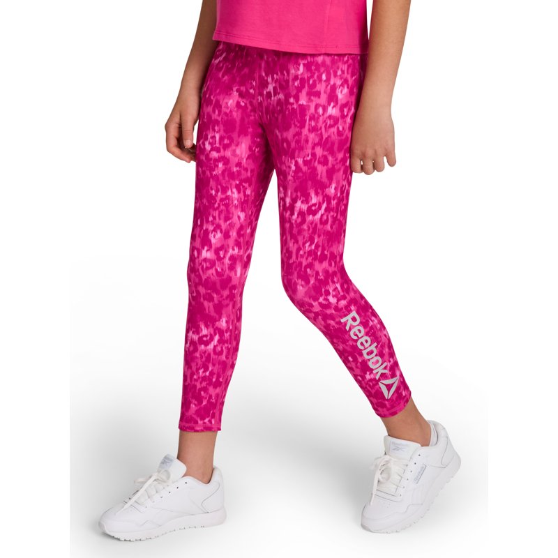 Reebok Girl’s Athletic Printed 7/8 Legging Sizes 4-18