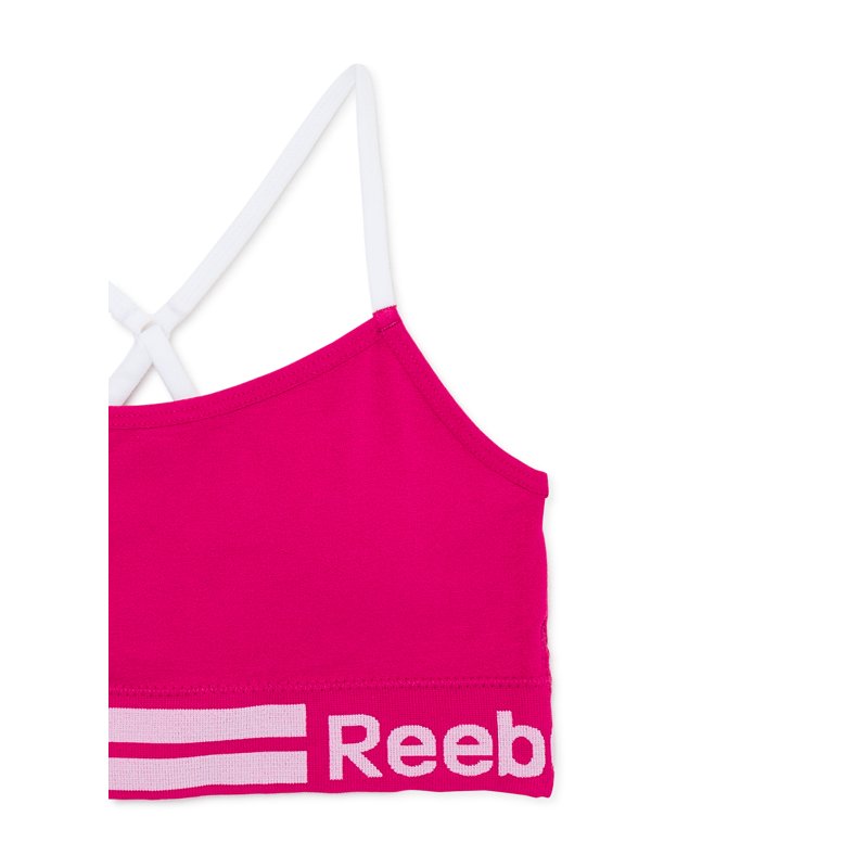 Reebok Girl's Seamless Longline Bralettes 2-Pack Sizes S To XL