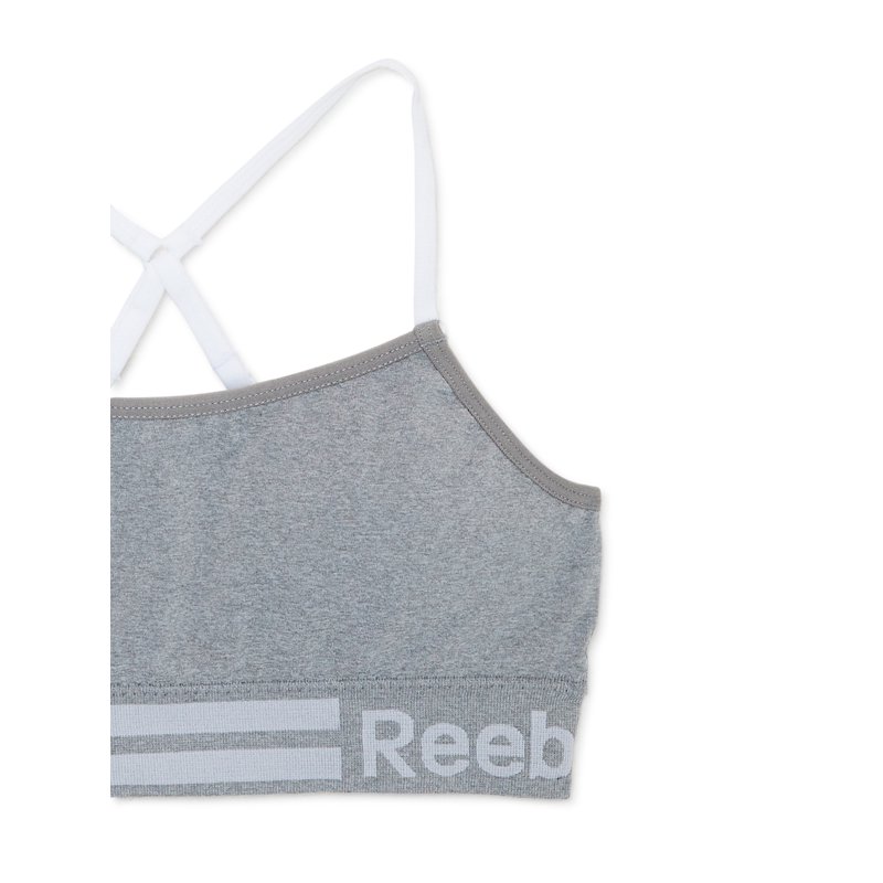 Reebok Girl's Seamless Longline Bralettes 2-Pack Sizes S To XL
