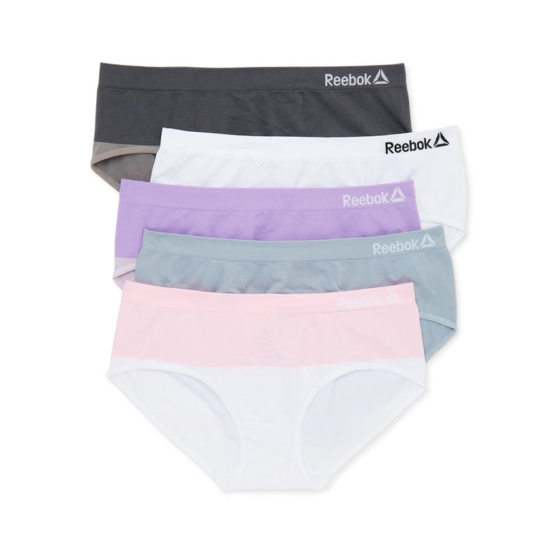 Reebok Girls Seamless Underwear Hipster Panties 5-Pack