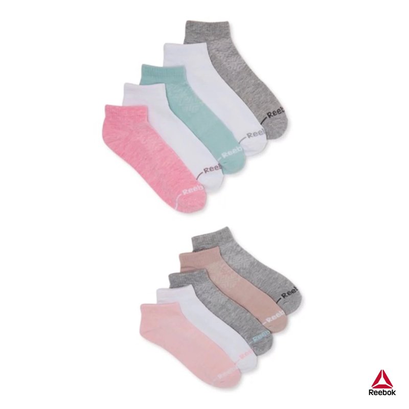 Reebok Women's Pro Series Performance Lightweight Ankle Socks Stocking Stuffers 10-Pack
