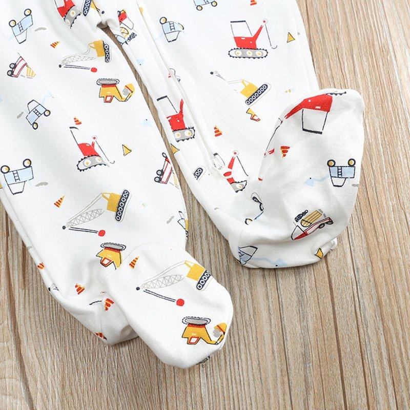 Riecok Girl Baby Clothes 0-3 Month Cute And Comfortable Baby Footie For Daily Wear And Photos 6-9 Months White