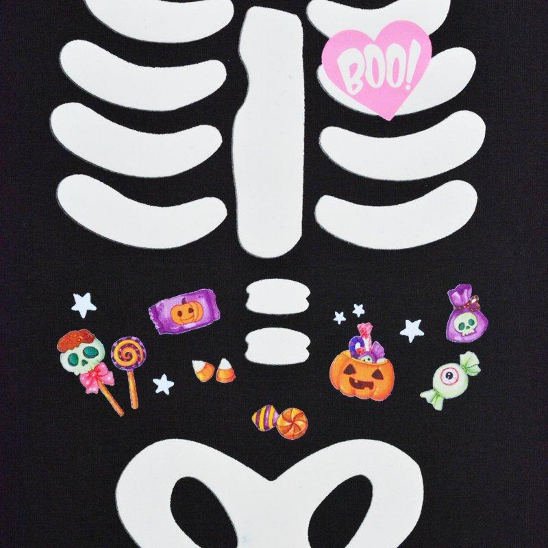 Rimyaw Kids Halloween Glow-in-the-Dark Skeleton Pajama Set 5T