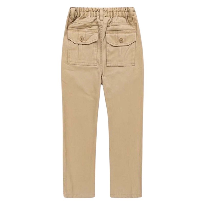 RMGVDSD Boys School Uniform Pants Boys Classic Straight Leg Dress Pants For School Casual Wear Comfortable Kids Twill Straight Leg Trousers 3-4 Years/Khaki
