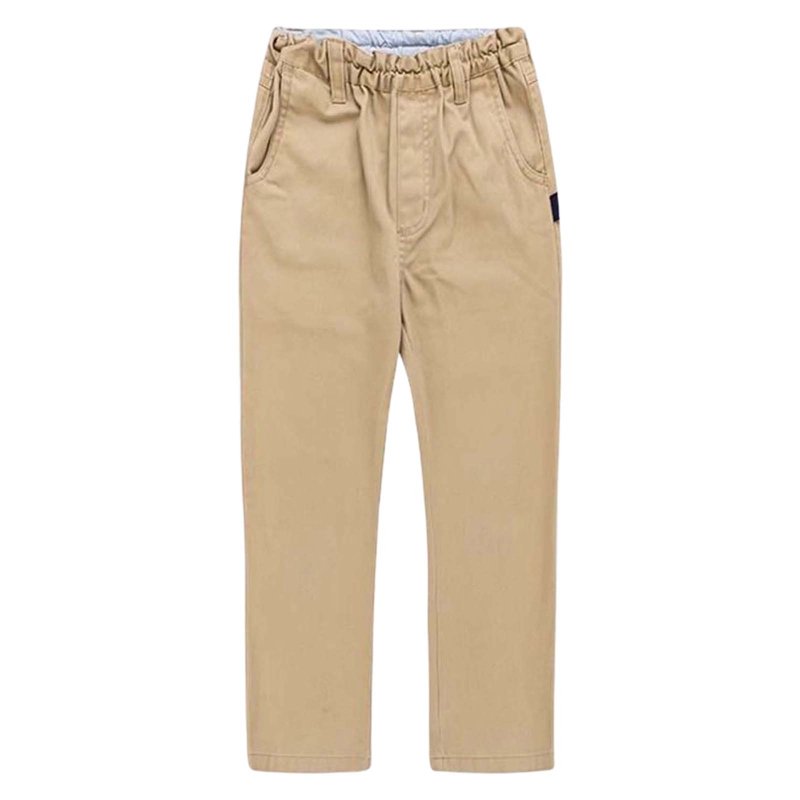 RMGVDSD Boys School Uniform Pants Boys Classic Straight Leg Dress Pants For School Casual Wear Comfortable Kids Twill Straight Leg Trousers 3-4 Years/Khaki