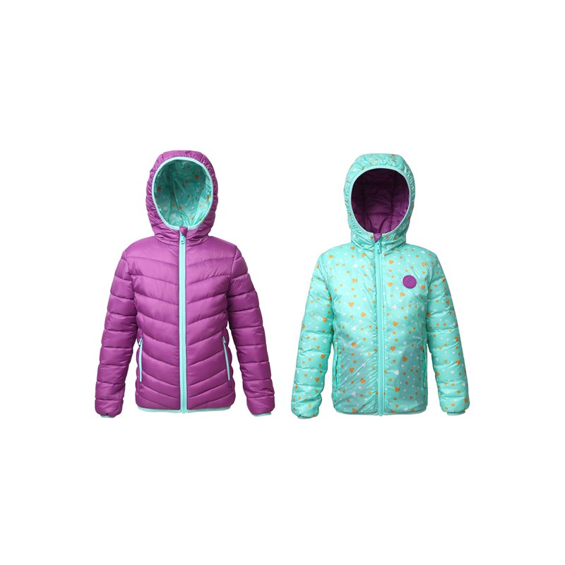 Rokka&Rolla Girls' Reversible Light Puffer Jacket Coat Sizes 4-18
