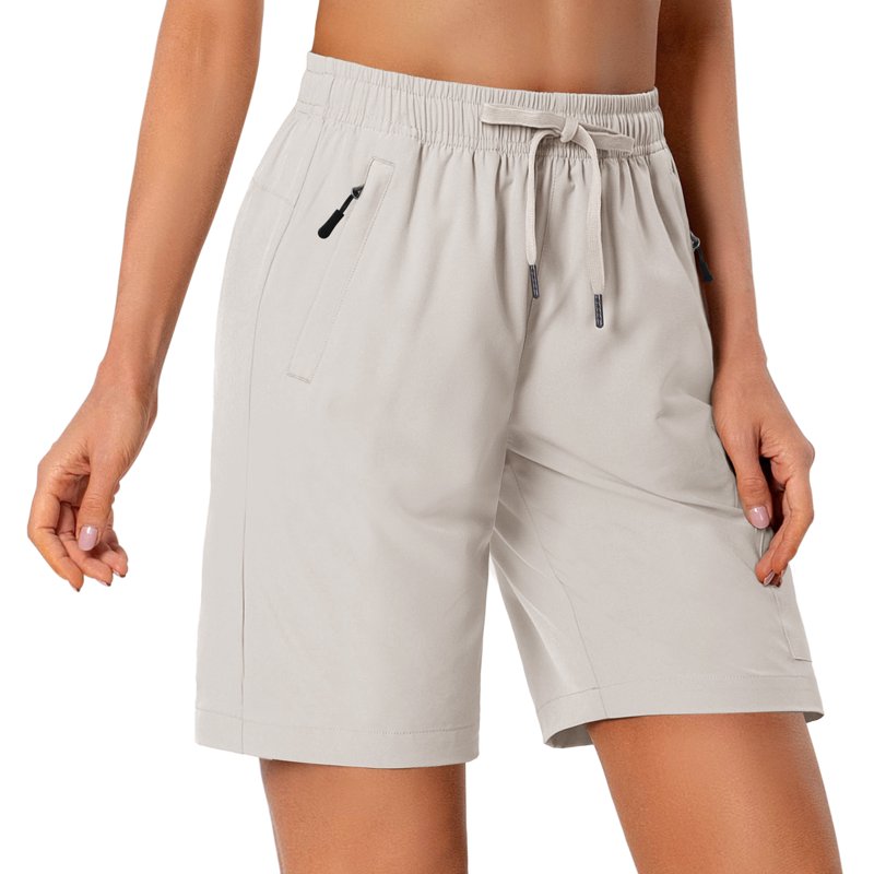 Rosvigor Womens Hiking Cargo Shorts Quick Dry Athletic Shorts For Women Golf Casual Summer Shorts With Pockets