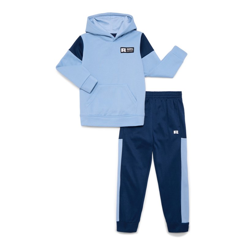 Russell Athletic Boys Colorblock Fleece Hoodie and Joggers Set 2-Piece Sizes 2T-18 & Husky