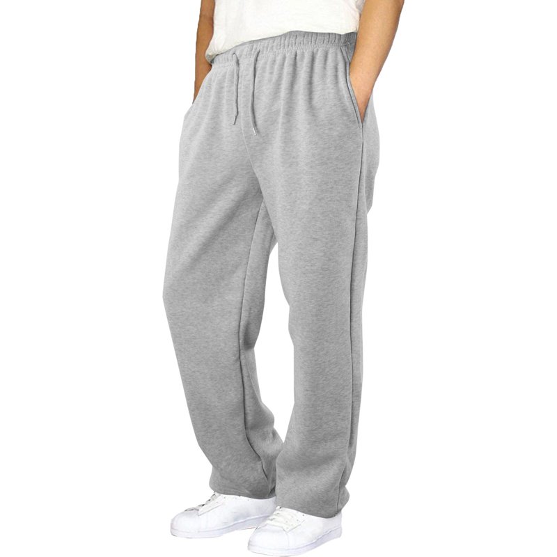 RUTAYY Boy Sweatpants Sweatpants Wide Straight Leg Bottom Sweatpants Joggers Workout High Waisted Yoga With Pockets Casual Daily Wear Grey 11-12 Years