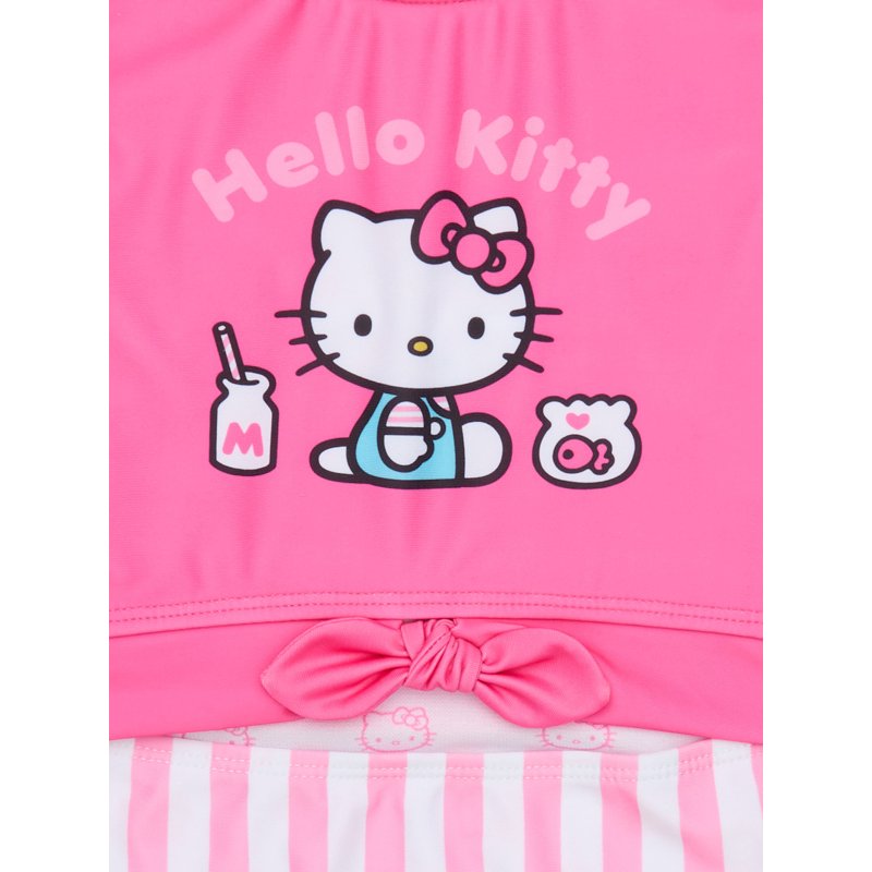 Sanrio Hello Kitty Girls One-Piece Swimsuit With UPF 50+ Sizes 4-12