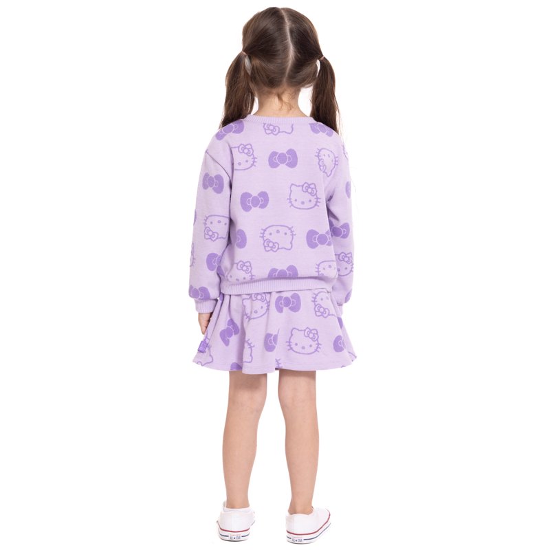 Sanrio Toddler Girls Hello Kitty Intarsia Graphic Sweater And Skirt Set 2-Piece Sizes 12M-5T