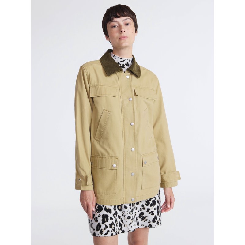 Scoop Women’s And Women’s Plus Cotton Oversized Cargo Barn Jacket Midweight XS-4X