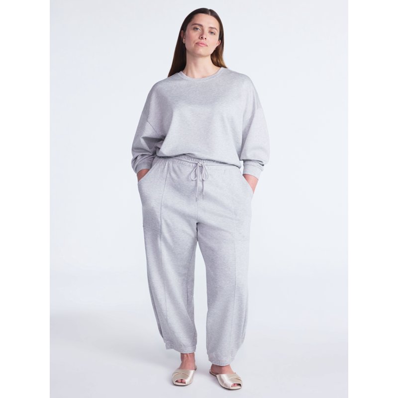 Scoop Women's And Women's Plus New Scubaknit Barrel Pants Sizes XS-4X