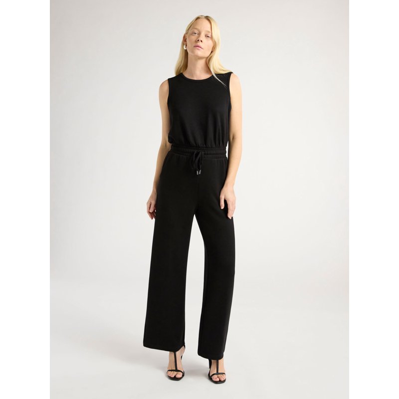 Scoop Women’s Ultimate ScubaKnit Racerback Wide Leg Jumpsuit Sizes XS-XXL