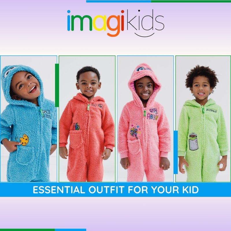 Sesame Street Oscar The Grouch Cozy Sherpa Zip Up Cosplay Costume Coverall Newborn To Toddler