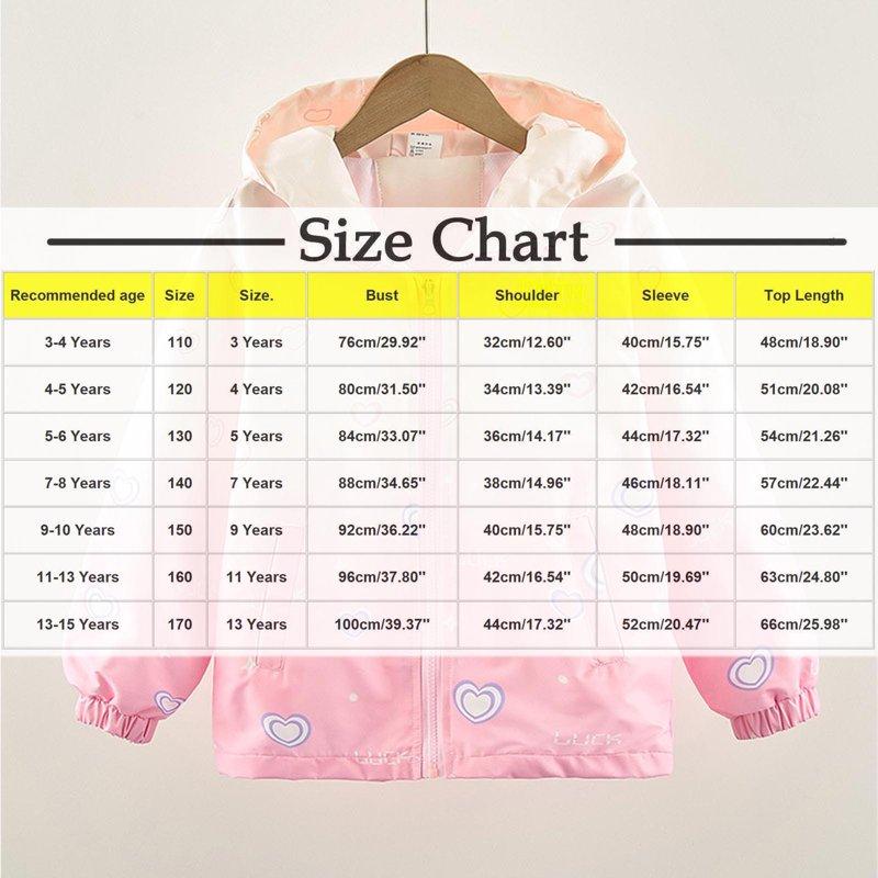 SGFCWSX Girls Rain Jacket For School Kids Windbreaker Coat Casual Lightweight Jackets Pink Size 7 Years