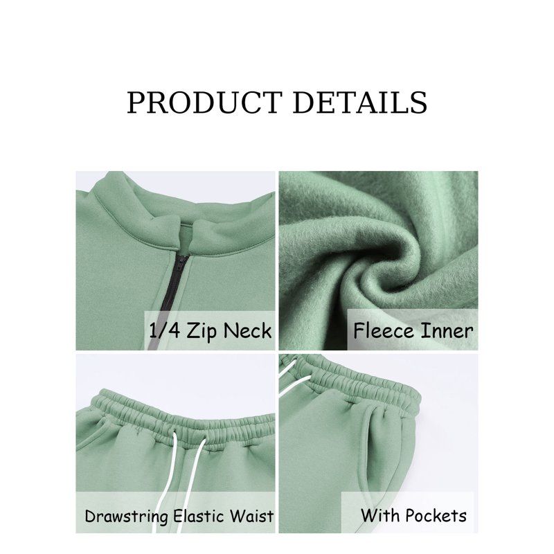 SHEWIN Women's Sweatsuits Lounge Sets Long Sleeve Pullover Long Sweatpants Two Piece Outfit Tracksuit Jogger Set Blue XL