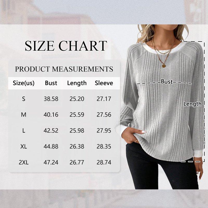 SHIBEVER Long Sleeve Shirts For Women Autumn Shirts For Women Tunic Womens Tops Lightweight Trendy Women Fall Tops Winter Clothes Grey M